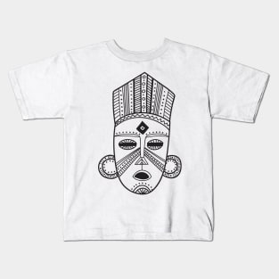 Tribal mask Black Kids T-Shirt